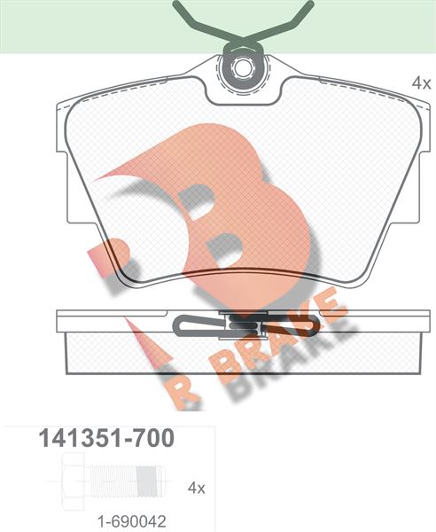 Renault Traffic Arka Fren Balatası