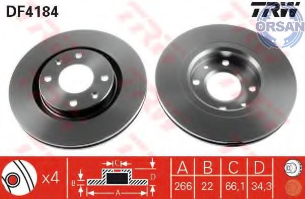 Peugeot 206 Ön Fren Diski