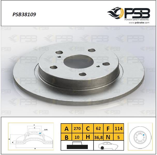 Toyota Auris Arka Fren Diski 