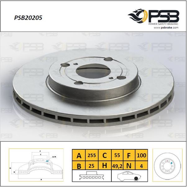 Toyota Corolla Ön Fren Diski