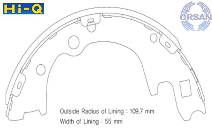 Hyundai H-100 Pabuçlu Arka Fren Balatası