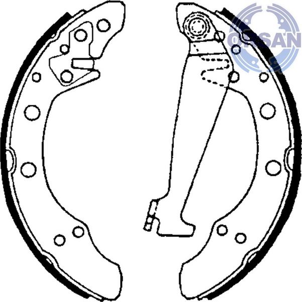  Volkswagen Caddy Arka Pabuçlu Fren Balatası