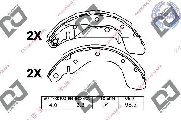 Chevrolet Aveo Arka Pabuçlu Fren Diski