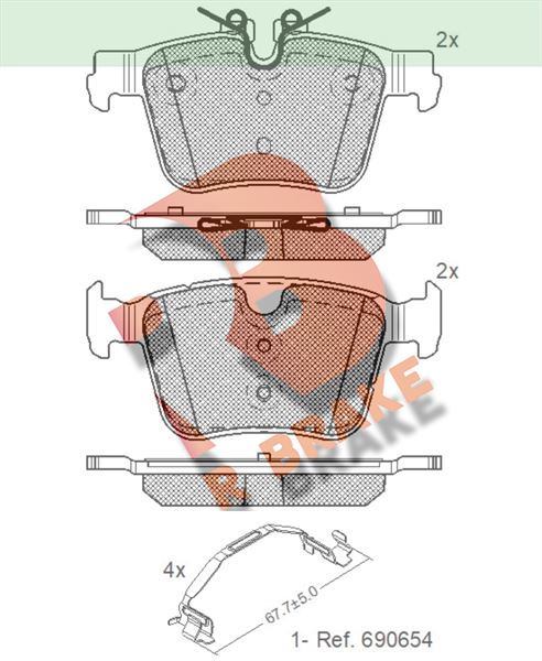 Volvo S90 V60 Arka Fren Balatası